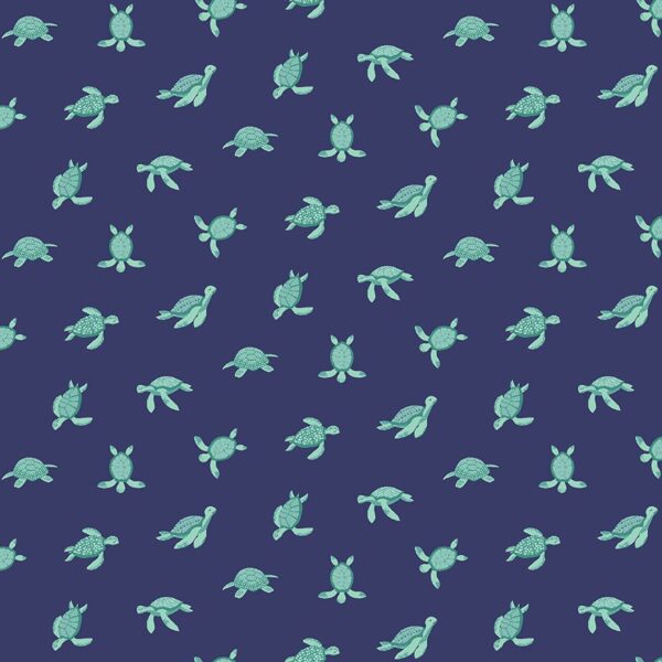 Dear Stella Fabrics Make Waves Turtley Cool