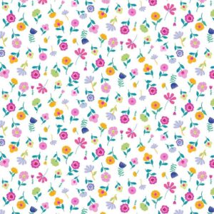 Dear Stella Fabrics Make Waves Flower Power