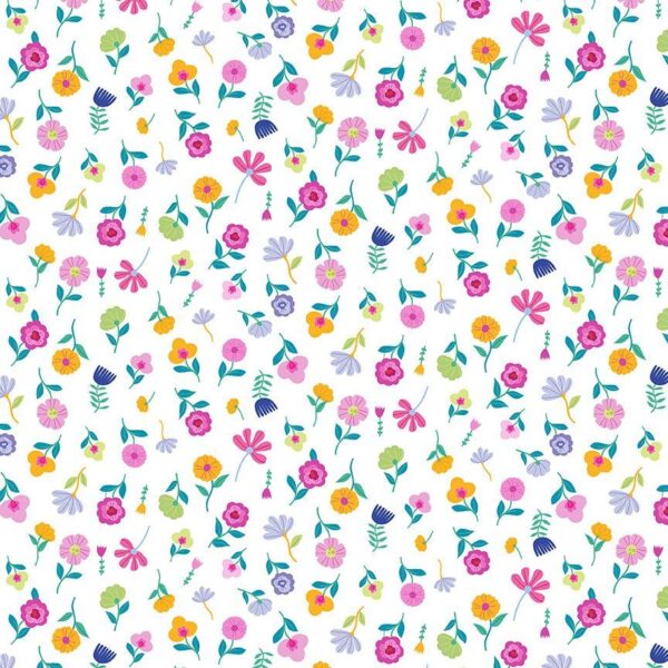 Dear Stella Fabrics Make Waves Flower Power