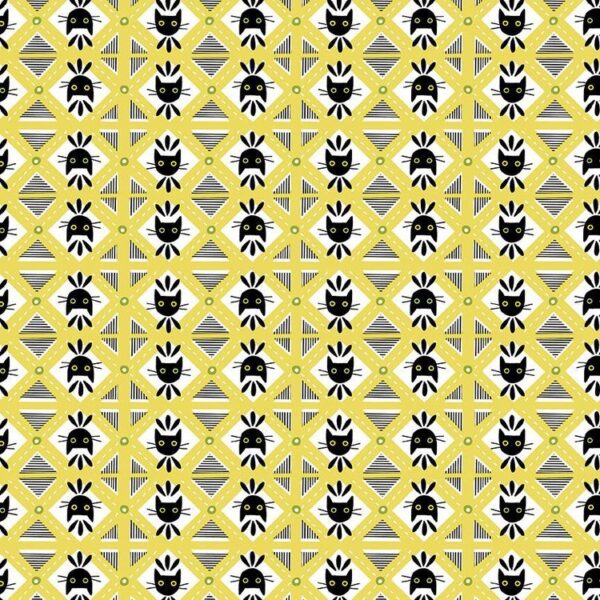 Dear Stella Fabrics A Tall Yarn Diamond Kittys