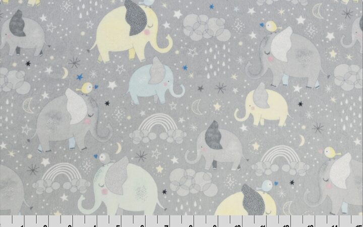 Shannon Fabrics Mama & Me Digital Cuddle in Grey