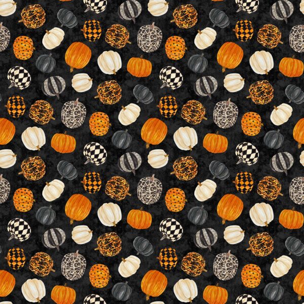 Nothcott Fabrics Hallow's Eve Pumpkin Toss