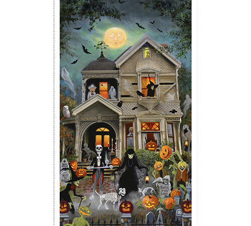 3 Wishes An Eerie Welcome Quilt Panel