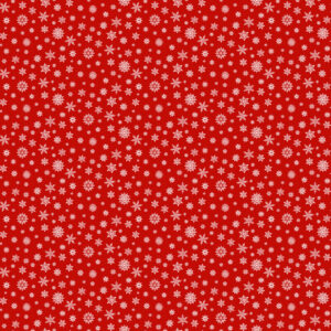 Northcott Letters to Santa Snowflakes Red