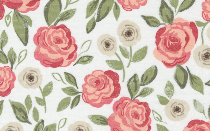 Moda Love Note Roses in Bloom Cloud