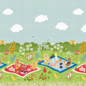 Lewis & Irene Teddy Bear’s Picnic Double Edge Border
