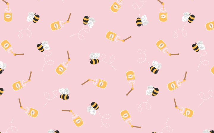 Lewis & Irene Teddy Bear’s Picnic Honey Bee Pink