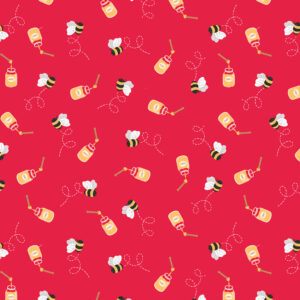 Lewis & Irene Teddy Bear’s Picnic Honey Bee Red