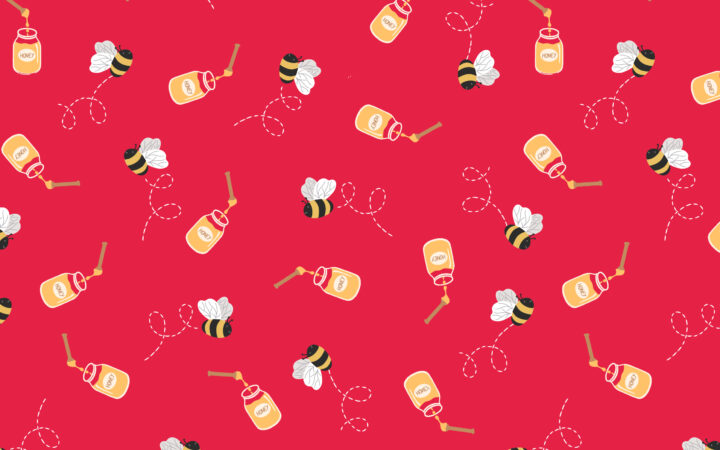 Lewis & Irene Teddy Bear’s Picnic Honey Bee Red