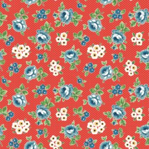 Poppie Cotton Flower Market Red Hand Picked