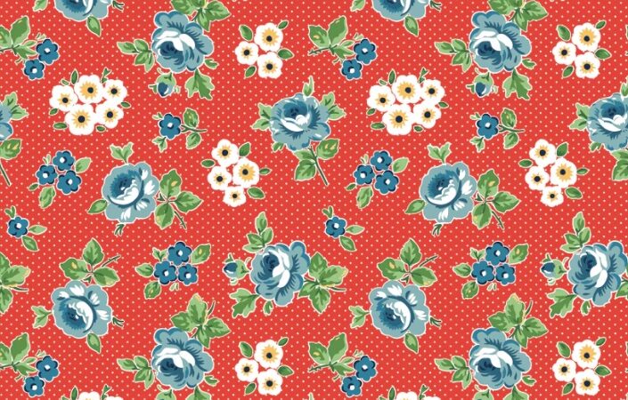 Poppie Cotton Flower Market Red Hand Picked