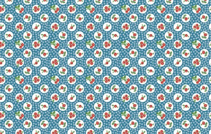Poppie Cotton Flower Market Blue Pocket Posies