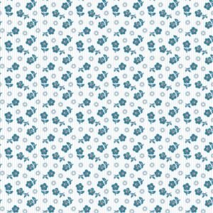Poppie Cotton Flower Market Blue Sugar Petals