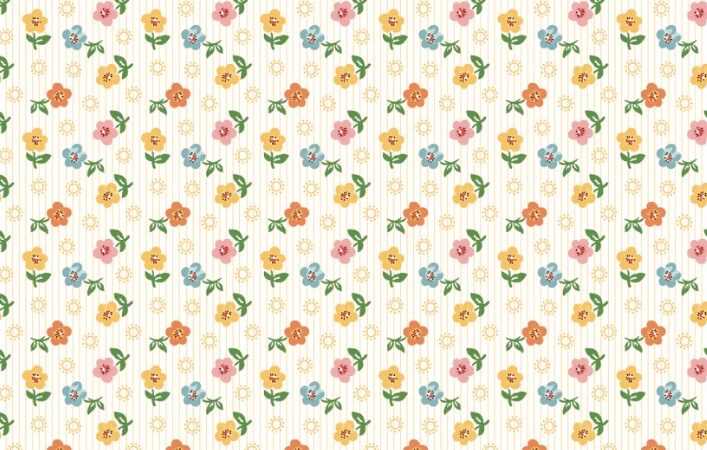Poppie Cotton Flower Market Yellow Sugar Petals