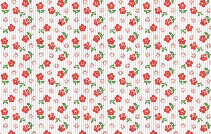 Poppie Cotton Flower Market Red Sugar Petals