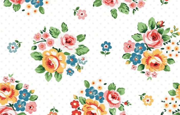 Poppie Cotton Flower Market White Bouquet