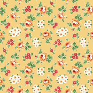 Poppie Cotton Flower Market Yellow Hand Picked