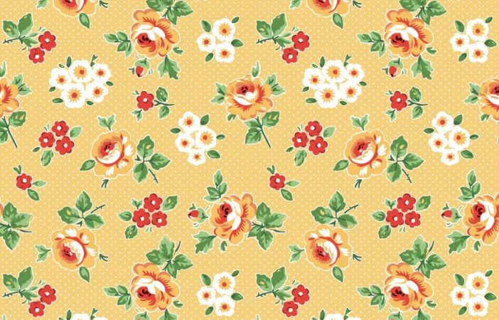 Poppie Cotton Flower Market Yellow Hand Picked