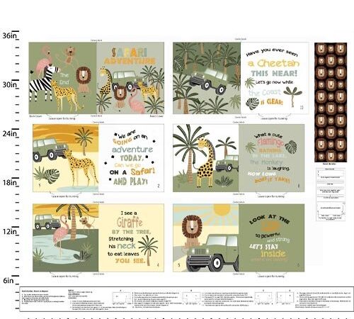 3 Wishes Wild Safari Story Book Panel