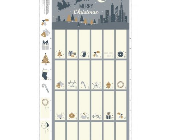 Nutex Merry Christmas Advent Calendar Panel