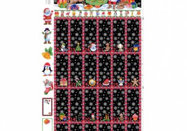 Nutex Santa & Rudolf Advent Calendar Panel