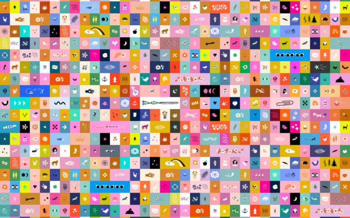 Ruby Star Selvedge Magic Icons