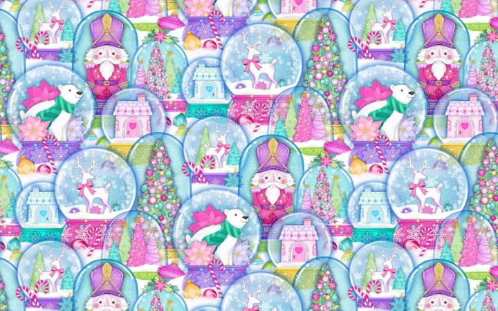 Northcott Merry & Bright Snow Globes