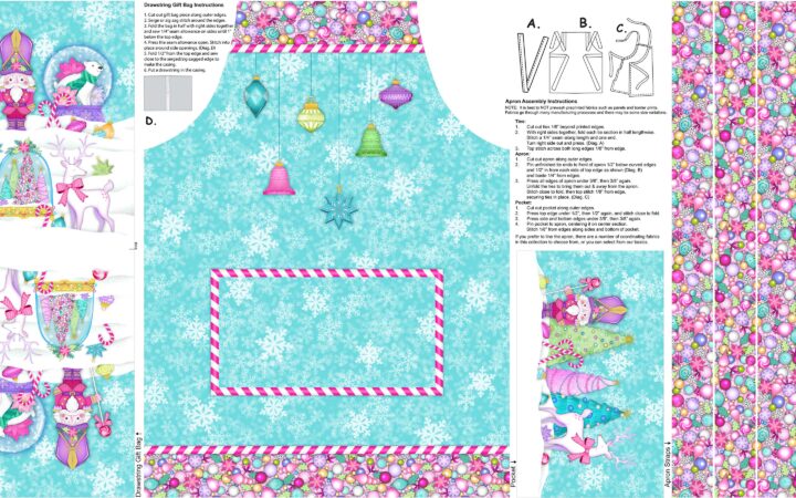 Northcott Merry & Bright Apron Panel