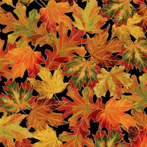 Timeless Treasures Harvest Autumn Leaves