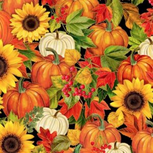 Timeless Treasures Harvest Pumpkins