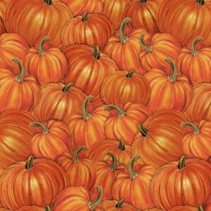 Timeless Treasures Harvest Packed Pumpkins